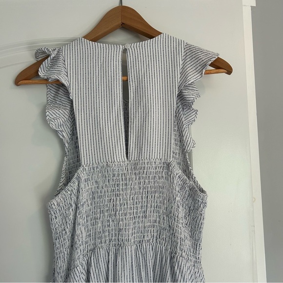 Gianni Bini Nora White Midi Sundress with Flutter Sleeves - Picture 6 of 7